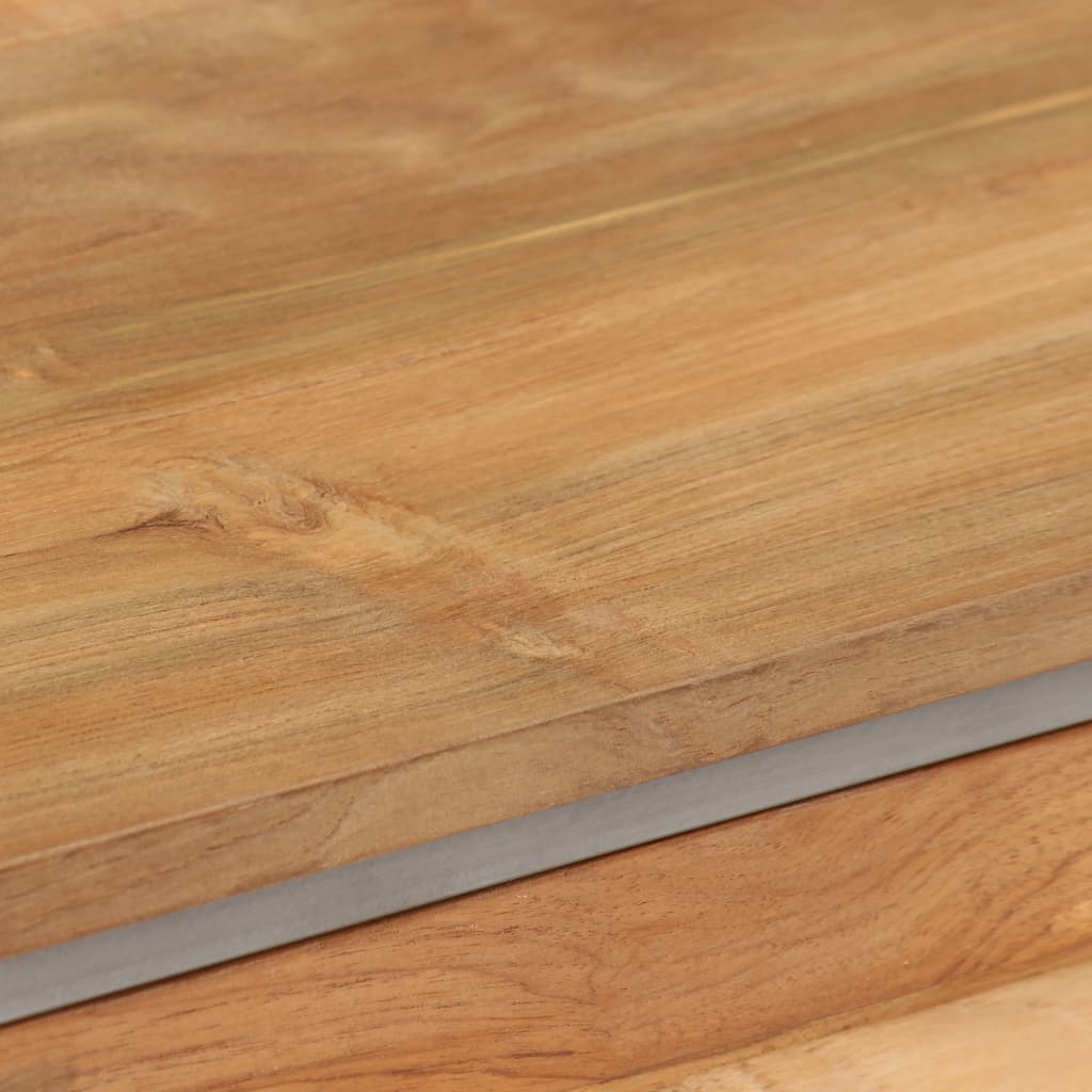 TV-skab genanvendt teak og stål 120 x 30 x 40 cm