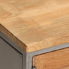 TV-skab genanvendt teak og stål 120 x 30 x 40 cm