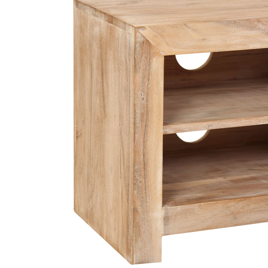 tv-skab massivt akacietræ 120 x 30 x 40 cm lysebrun
