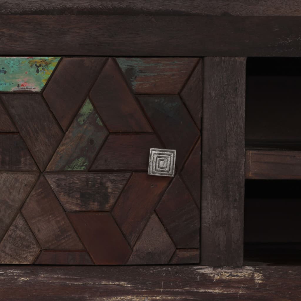 tv-skab 140x30x45 cm massivt genbrugstræ