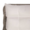 havestole med hynder 2 stk. polyrattan brun