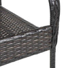 havestole 2 stk. stabelbare polyrattan brun