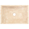 håndvask 45x30x12 cm marmor cremefarvet højglans