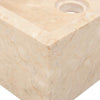 håndvask 45x30x12 cm marmor cremefarvet højglans