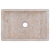 håndvask 45x30x12 cm marmor cremefarvet højglans
