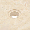 håndvask 40 x 12 cm marmor cremefarvet