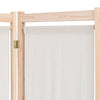 5-panels rumdeler 200 x 170 x 4 cm stof cremefarvet
