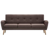 3-personers sofa i stof brun