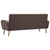 3-personers sofa i stof brun