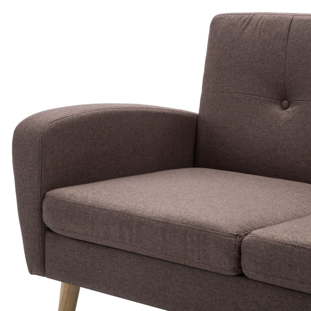 3-personers sofa i stof brun