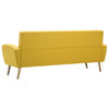 3-personers sofa i stof gul