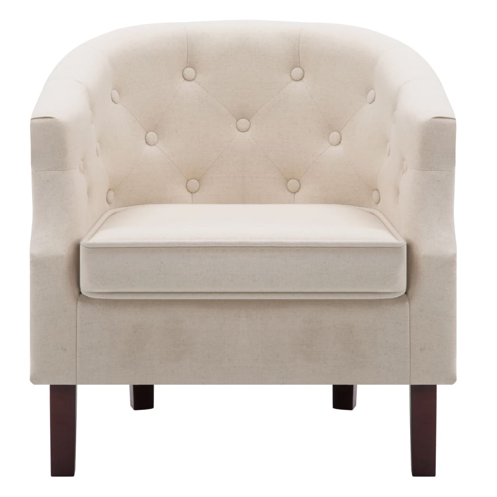 lænestol stof beige