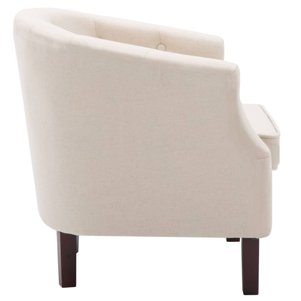 lænestol stof beige