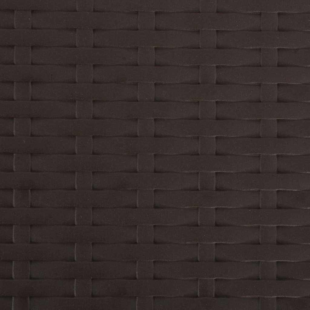 foldbare havestole 2 stk. HDPE og stål brun