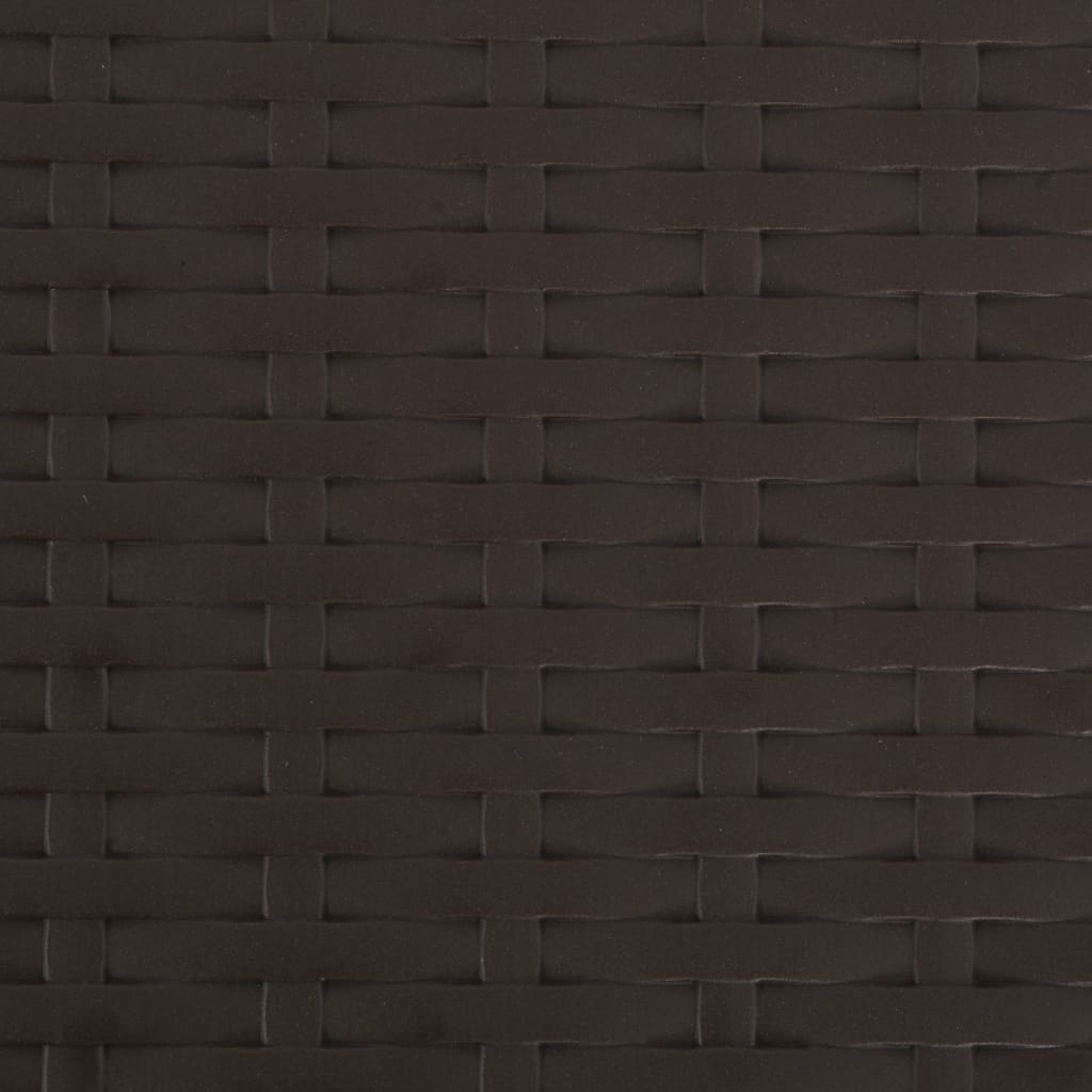 foldbare havestole 4 stk. HDPE og stål brun