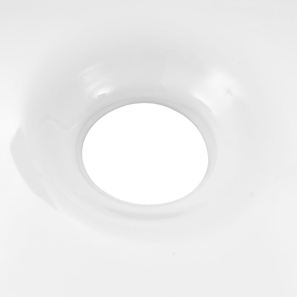 håndvask keramik trekantet hvid 645 x 455 x 115 mm