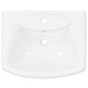 fritstående vask med piedestal keramik hvid 580 x 470 x 200 mm