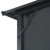 pavillon med gardin aluminium 4 x 3 x 2,6 m sort