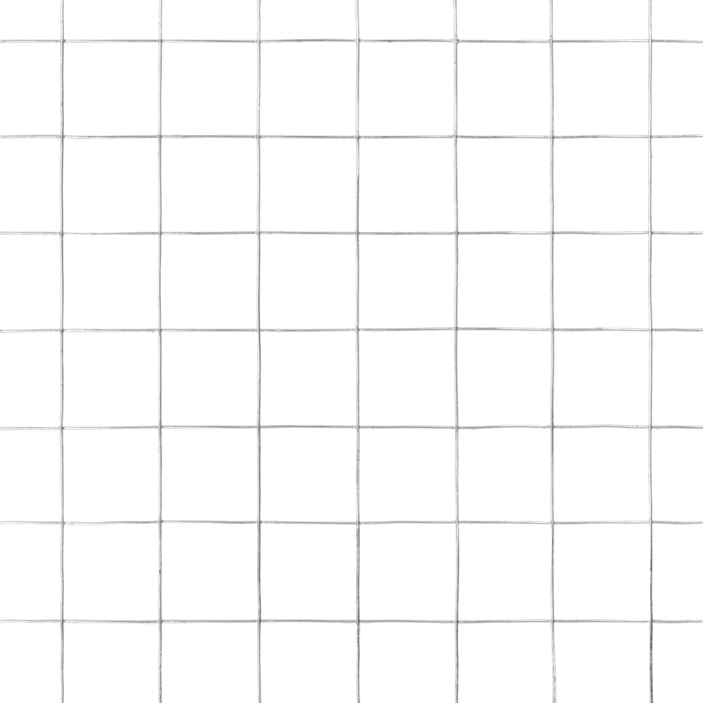 hønsenet galvaniseret stål 25 x 1,5 m sølvfarvet