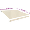 markisedug 350x250 cm cremefarvet