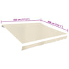 markisedug 450x300 cm cremefarvet