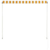 foldemarkise 150x150 cm gul og hvid