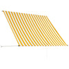foldemarkise 200x150 cm gul og hvid