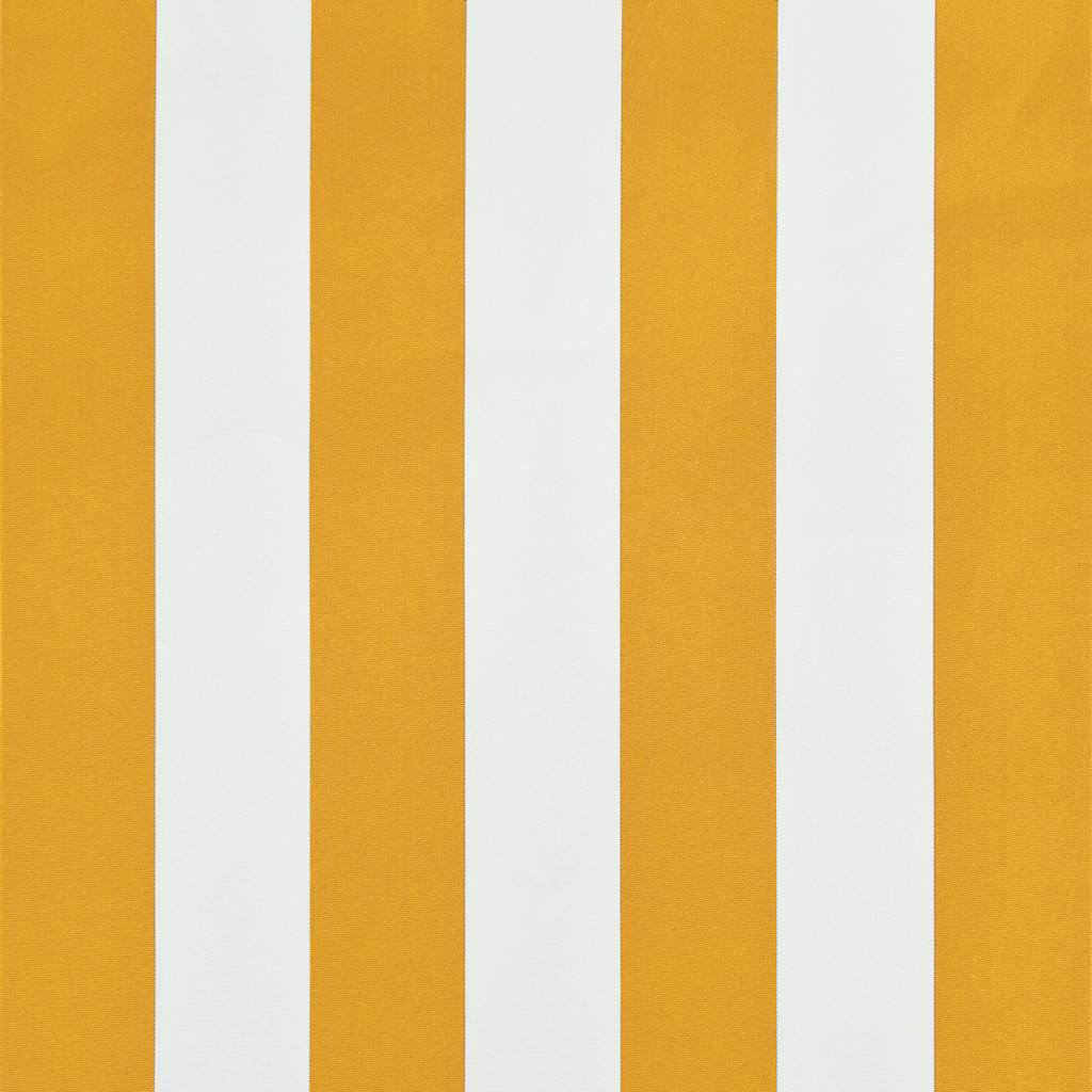foldemarkise 350 x 150 cm gul og hvid