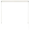 foldemarkise 150x150 cm cremefarvet