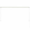 foldemarkise 250x150 cm cremefarvet