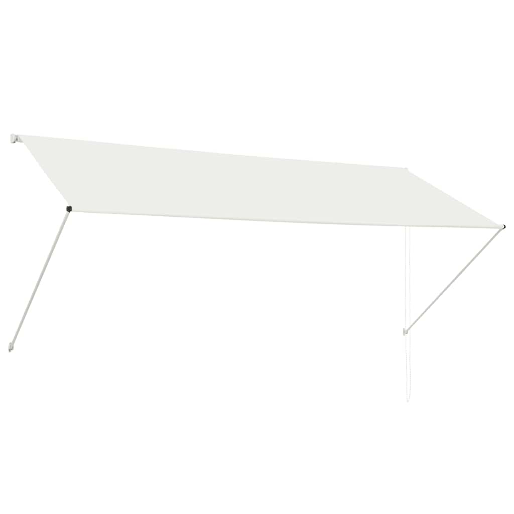 foldemarkise 300x150 cm cremefarvet
