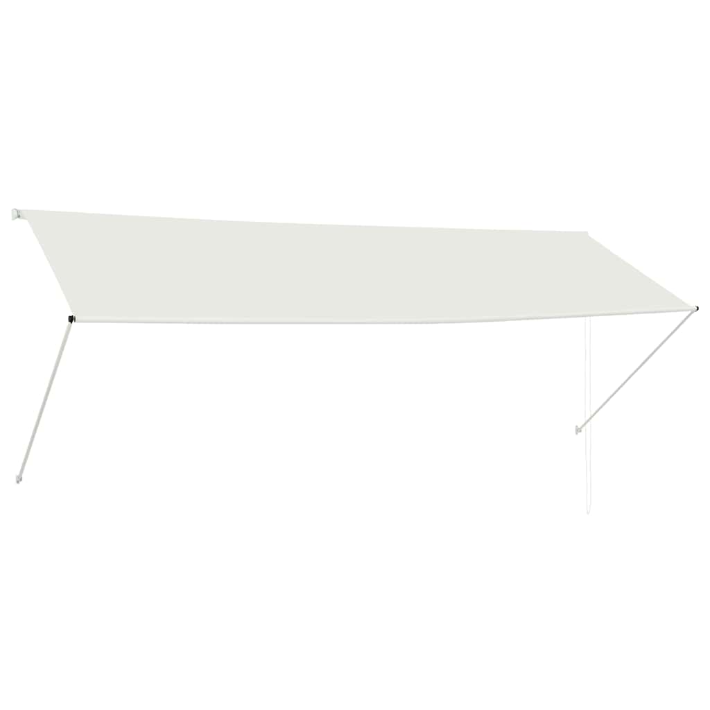 foldemarkise 350x150 cm cremefarvet