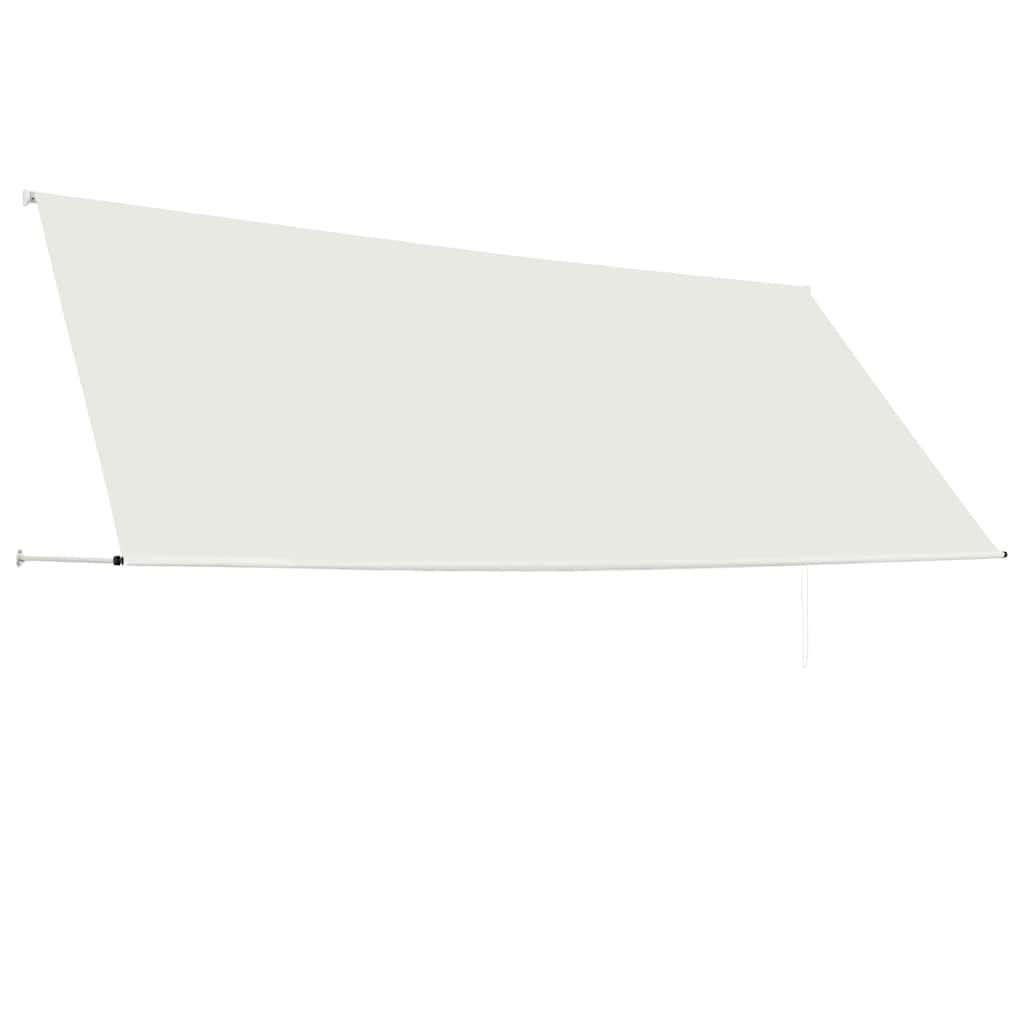 foldemarkise 350x150 cm cremefarvet