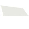 foldemarkise 350x150 cm cremefarvet