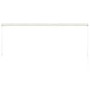 foldemarkise 350x150 cm cremefarvet