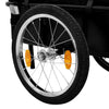 cykeltrailer/trækvogn 155x60x83 cm stål blå