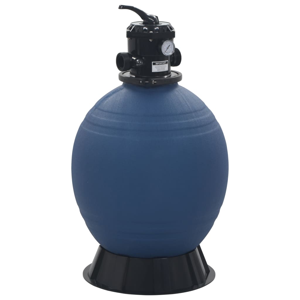 sandfilter til pool multiventil med 6 indstillinger 560 mm blå