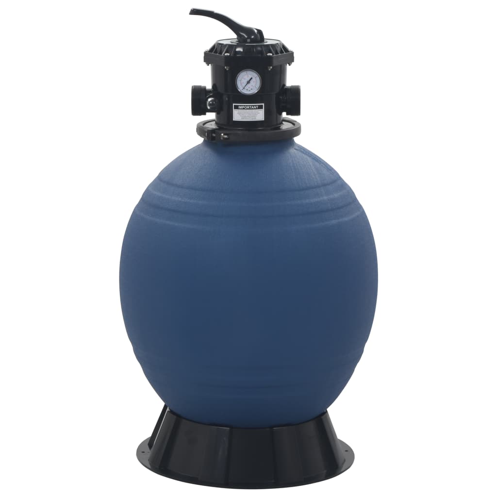 sandfilter til pool multiventil med 6 indstillinger 560 mm blå