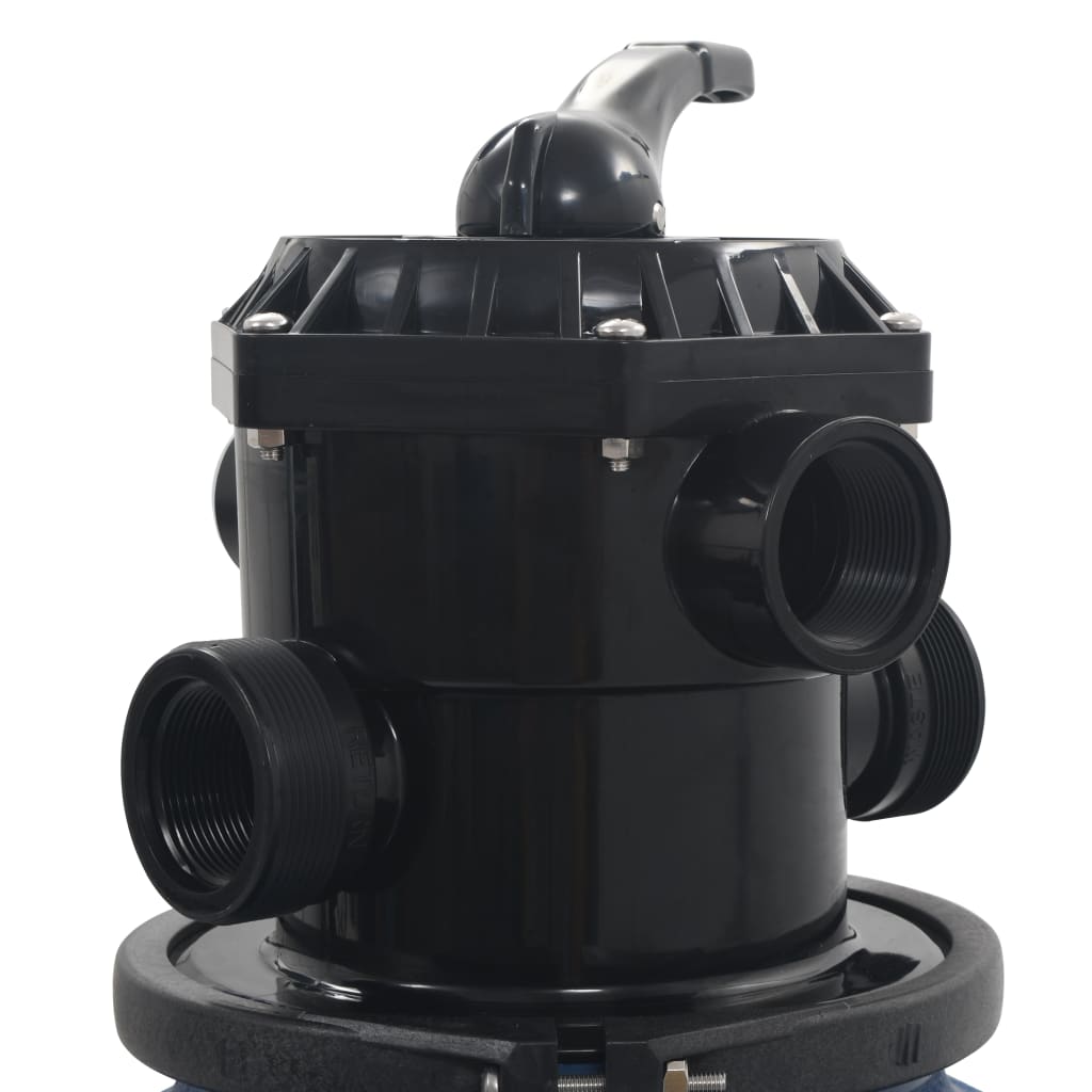 sandfilter til pool multiventil med 6 indstillinger 560 mm blå