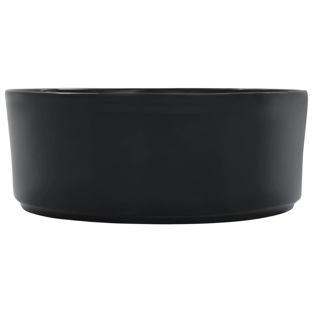 håndvask 36 x 14 cm keramik sort