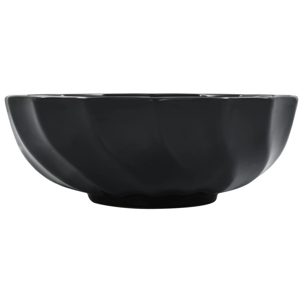 håndvask 46 x 17 cm keramik sort