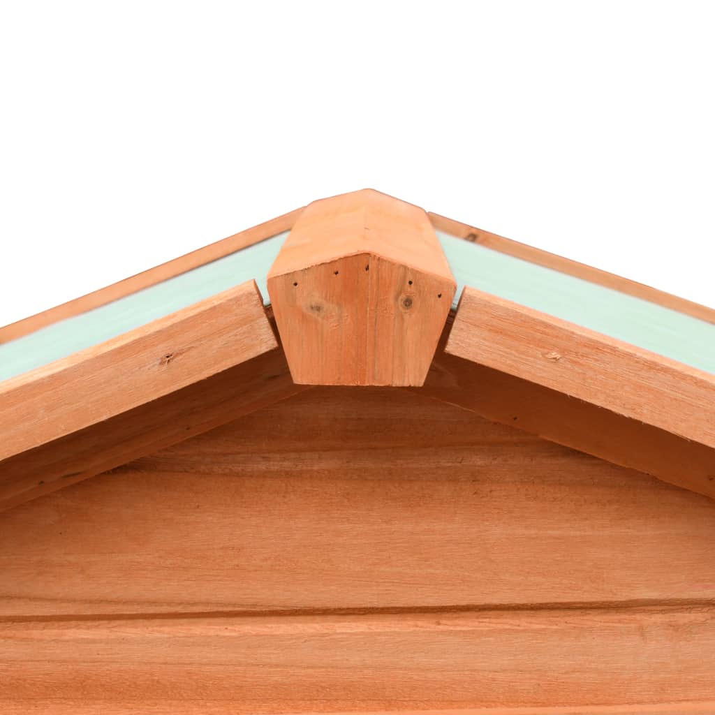 kaninbur 310x70x87 cm massivt fyrre- og grantræ