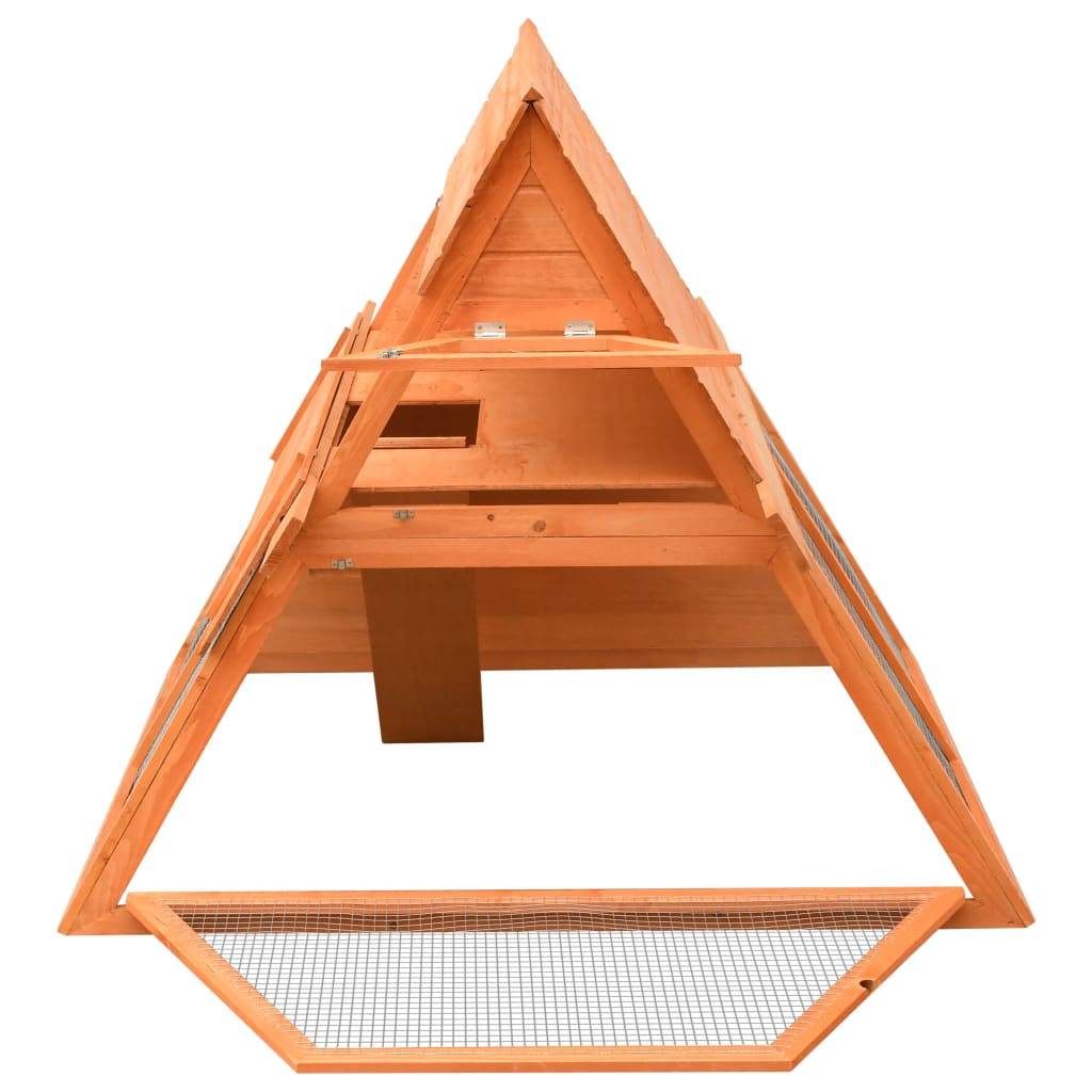 kaninbur 152x128x108 cm massivt fyrre- og grantræ