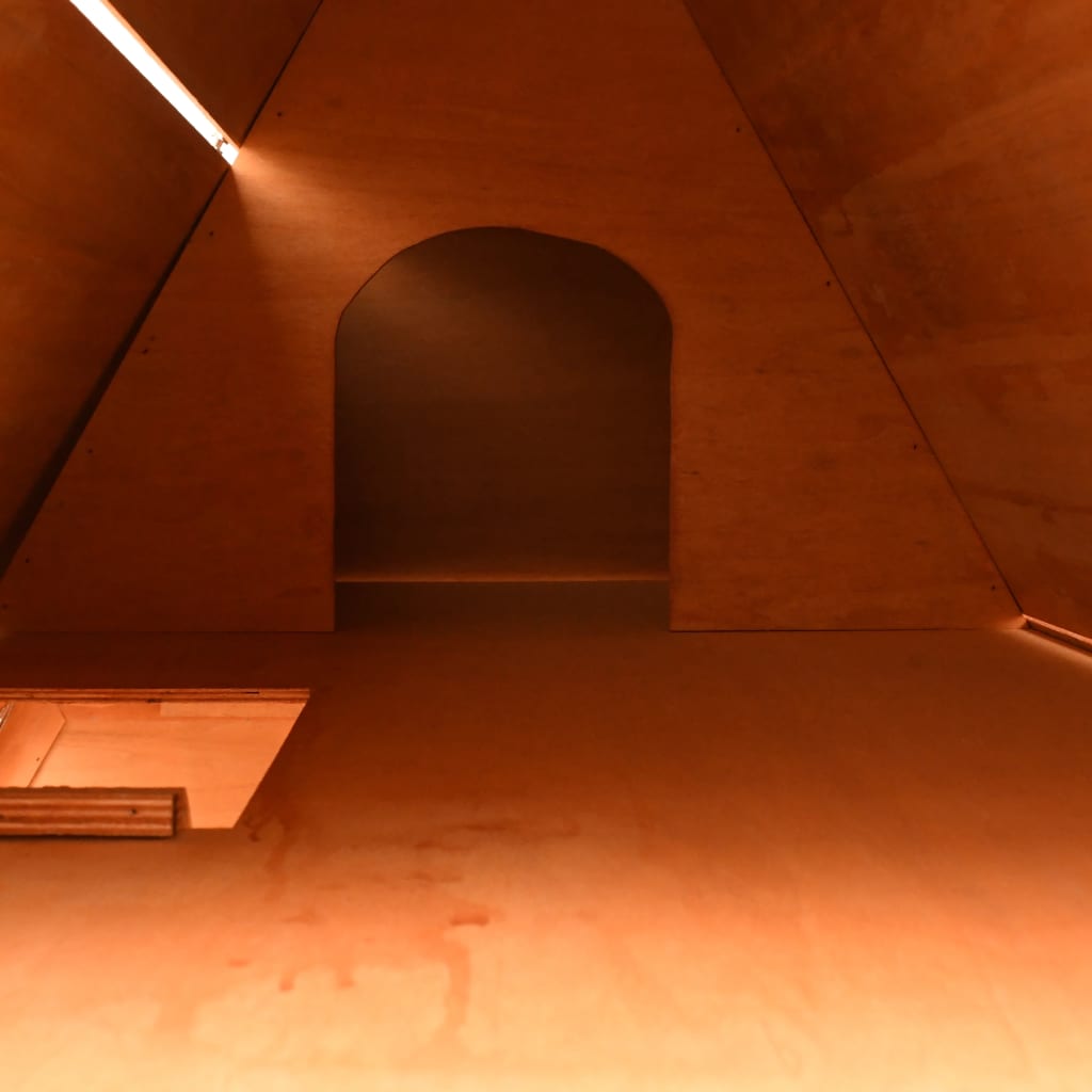 kaninbur 152x128x108 cm massivt fyrre- og grantræ