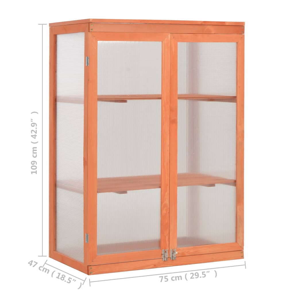 minidrivhus 75x47x109 cm