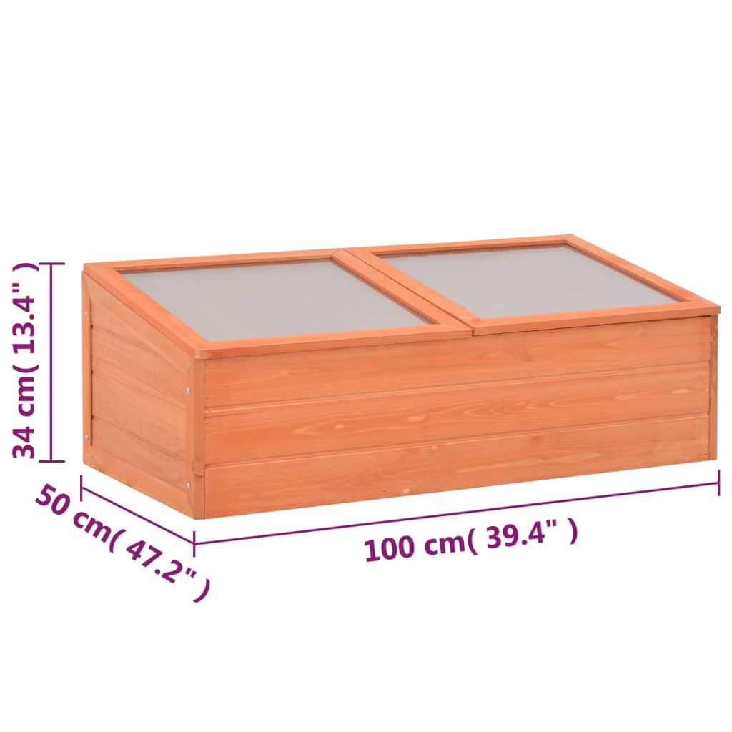 minidrivhus 100x50x34 cm