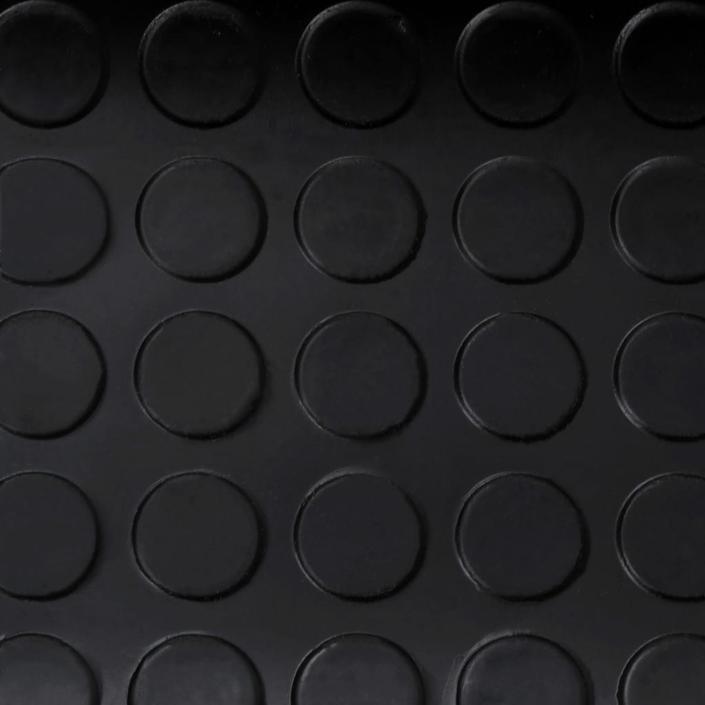 skridsikker gulvmåtte Rubber 1,5x2 m 3 mm gummi prikker