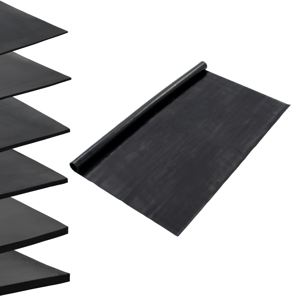 skridsikker gulvmåtte 1,2x5 m 1 mm gummi glat
