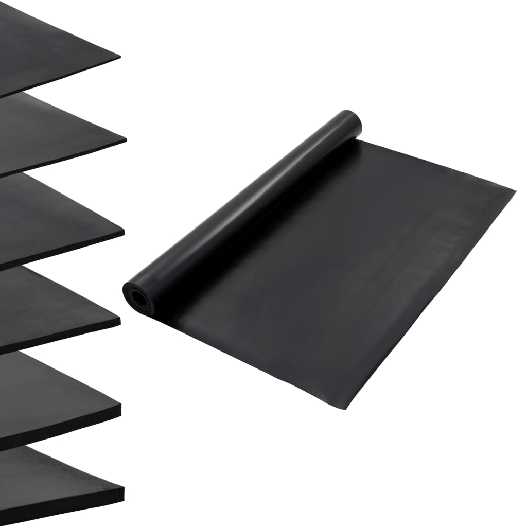 skridsikker gulvmåtte 1,2x5 m 2 mm gummi glat