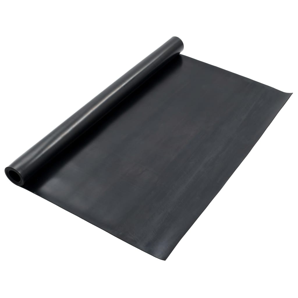 skridsikker gulvmåtte 1,2x2 m 3 mm gummi glat